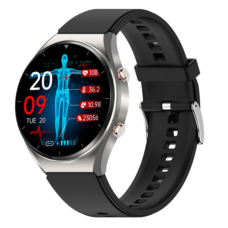 One-Click Blood Sugar|Blood Glucose Blood Pressure ECG|ECG HRV Heart Rate Monitor Health Smart Watch