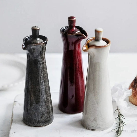 EcoPour – Elegant Drip-Free Glass Oil Dispenser | Stylish & Sustainable Kitchen Accessory