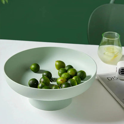 Fruitful Elegance – Retro Fruit Bowl with Vintage Leaf Design & Ceramic Finish