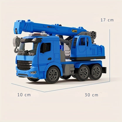 LiftMaster Crane Truck Toy – Realistic Construction Vehicle with Sounds, Lights & Moving Boom Arm