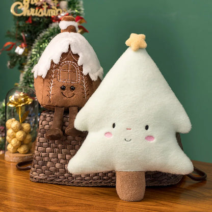 Magical Christmas Plush – Fluffy Gingerbread Hug Toy for a Warm & Cozy Holiday