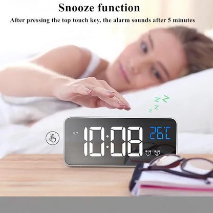 Harmonix – Smart LED Alarm Clock with Music, Temperature Display & Voice Control