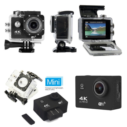 4K Ultra HD Action Camera | Waterproof, WiFi-Enabled, 12MP