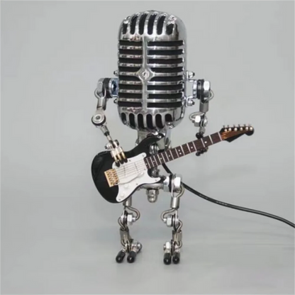 Retro Robot Guitar Table Lamp – Dimmable Ambient Light for Home or Office