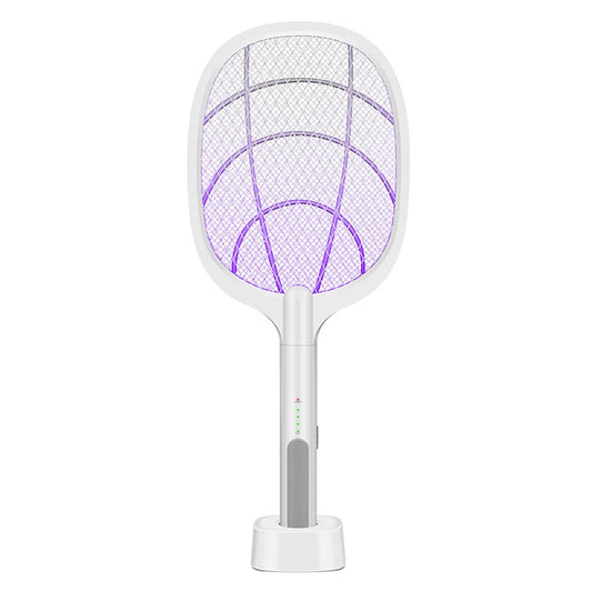 Electric Mosquito Swatter Racket – USB Rechargeable Bug Zapper with LED Lure Technology