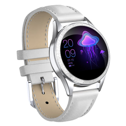 Smart Gold Women’s Smartwatch – Elegant Stainless Steel Design with Activity Tracking & Notifications