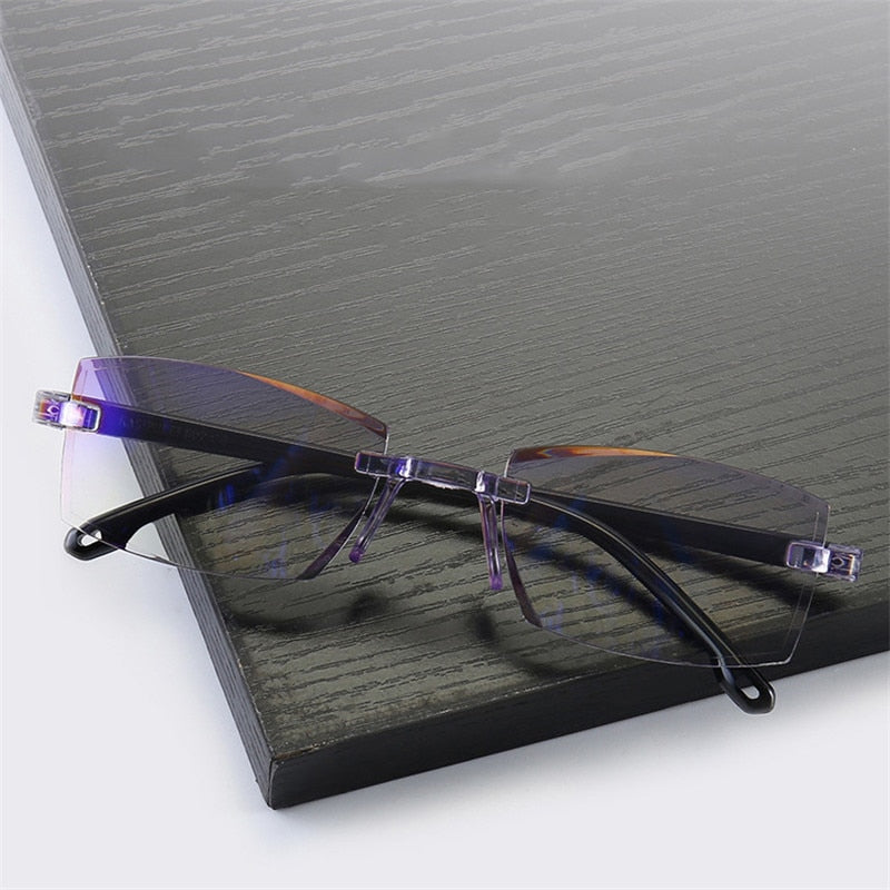 Oraliu ColorLight® Blue gems high hardness Anti-wear anti blue light intelligent dual focus reading glasses