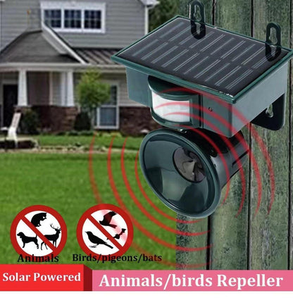TerraGuard – Weatherproof Solar Bird Repeller with PIR Motion Sensor & Natural Sound Deterrent