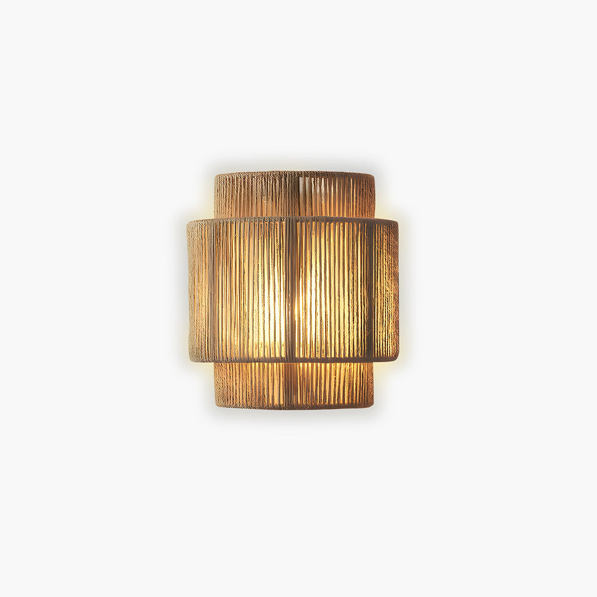 Japanese-Inspired Minimalist LED Wall Light – Natural Rope Design & Warm Ambient Lighting