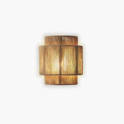 Japanese-Inspired Minimalist LED Wall Light – Natural Rope Design & Warm Ambient Lighting