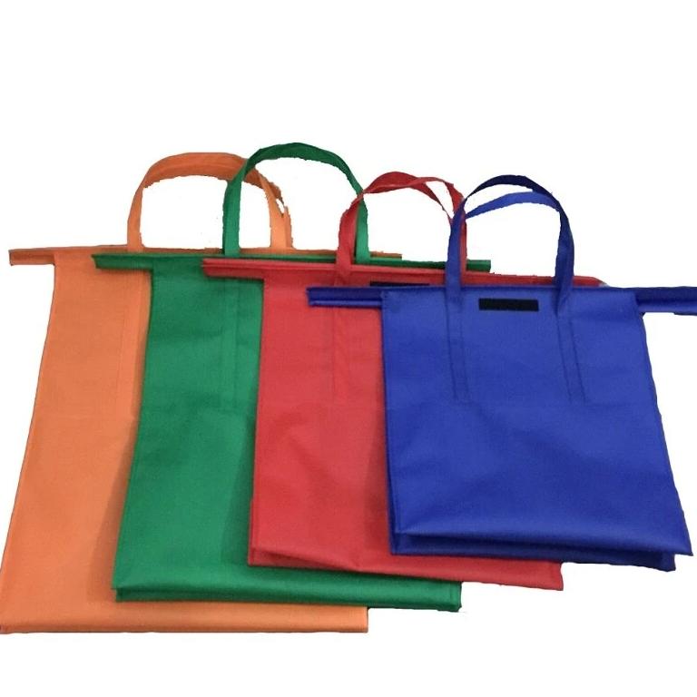 EcoSmart Shopping Cart Trolley Bags (Set of 4) | Reusable Grocery Organiser System