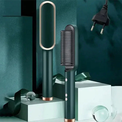 Ceramic Hair Straightening Brush – Fast, Safe & Frizz-Free Styling for All Hair Types