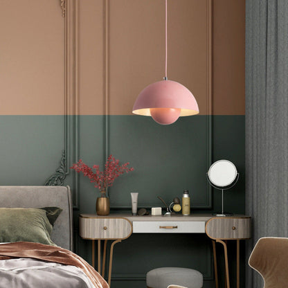 Half-Circle Colourful Chandelier – Modern Scandinavian Ceiling Light for Dining, Living & Office