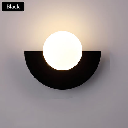 Half-Moon Wall Light – Nordic LED Design for Modern Interiors