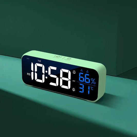 Harmonix – Smart LED Alarm Clock with Music, Temperature Display & Voice Control