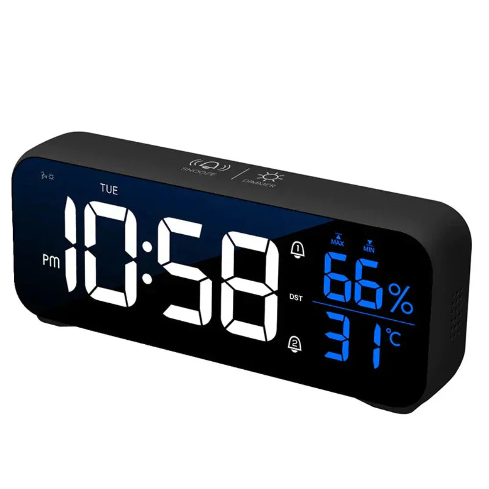 Harmonix – Smart LED Alarm Clock with Music, Temperature Display & Voice Control