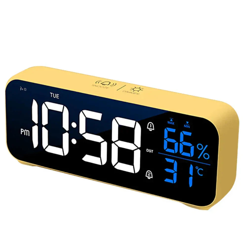 Harmonix – Smart LED Alarm Clock with Music, Temperature Display & Voice Control