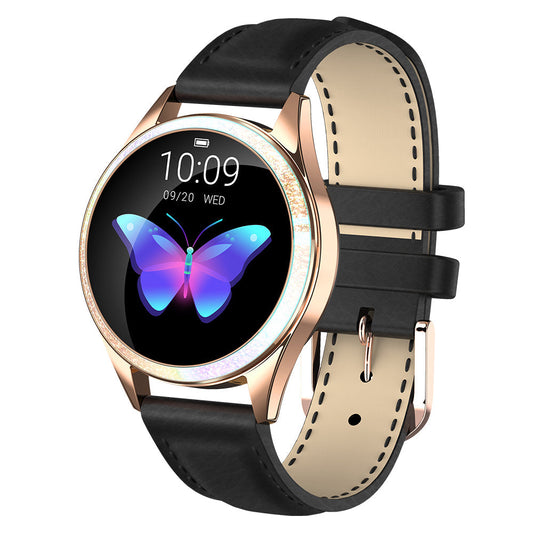Smart Gold Women’s Smartwatch – Elegant Stainless Steel Design with Activity Tracking & Notifications
