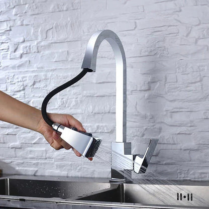 Modern Pull-Out Kitchen Tap – Stylish & Flexible Stainless Steel Mixer Faucet