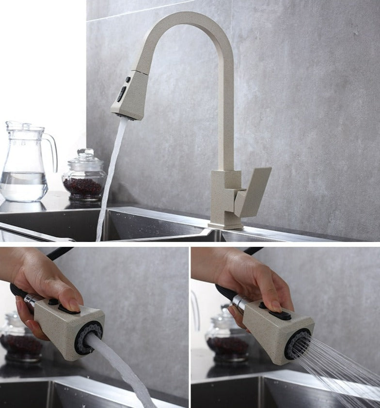 Modern Pull-Out Kitchen Tap – Stylish & Flexible Stainless Steel Mixer Faucet