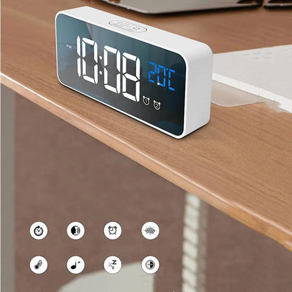 Harmonix – Smart LED Alarm Clock with Music, Temperature Display & Voice Control