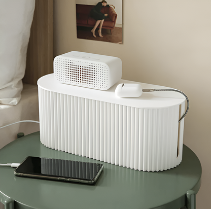 Elegant Cable Organiser Box – Minimalist Cable Storage in Soft Macaron Colours