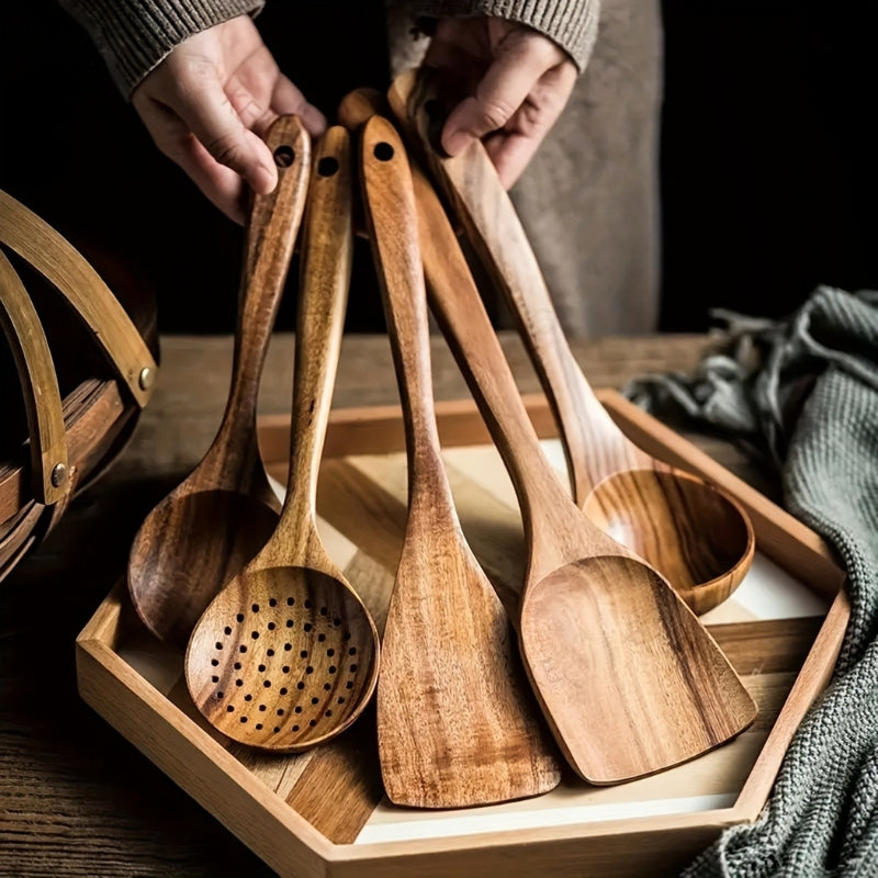 NordicWood Kitchen Utensil Set – Sustainable & Stylish Cooking Essentials for Every Kitchen