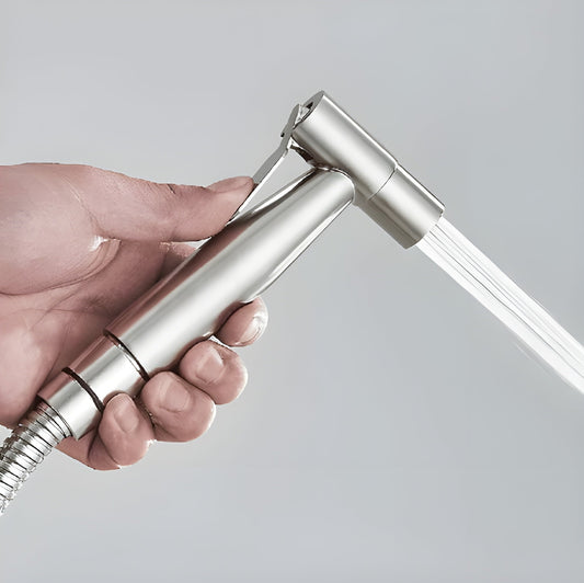 SilkStream Stainless Steel Bidet Sprayer – Hygienic Handheld Toilet Shower for Modern Bathrooms