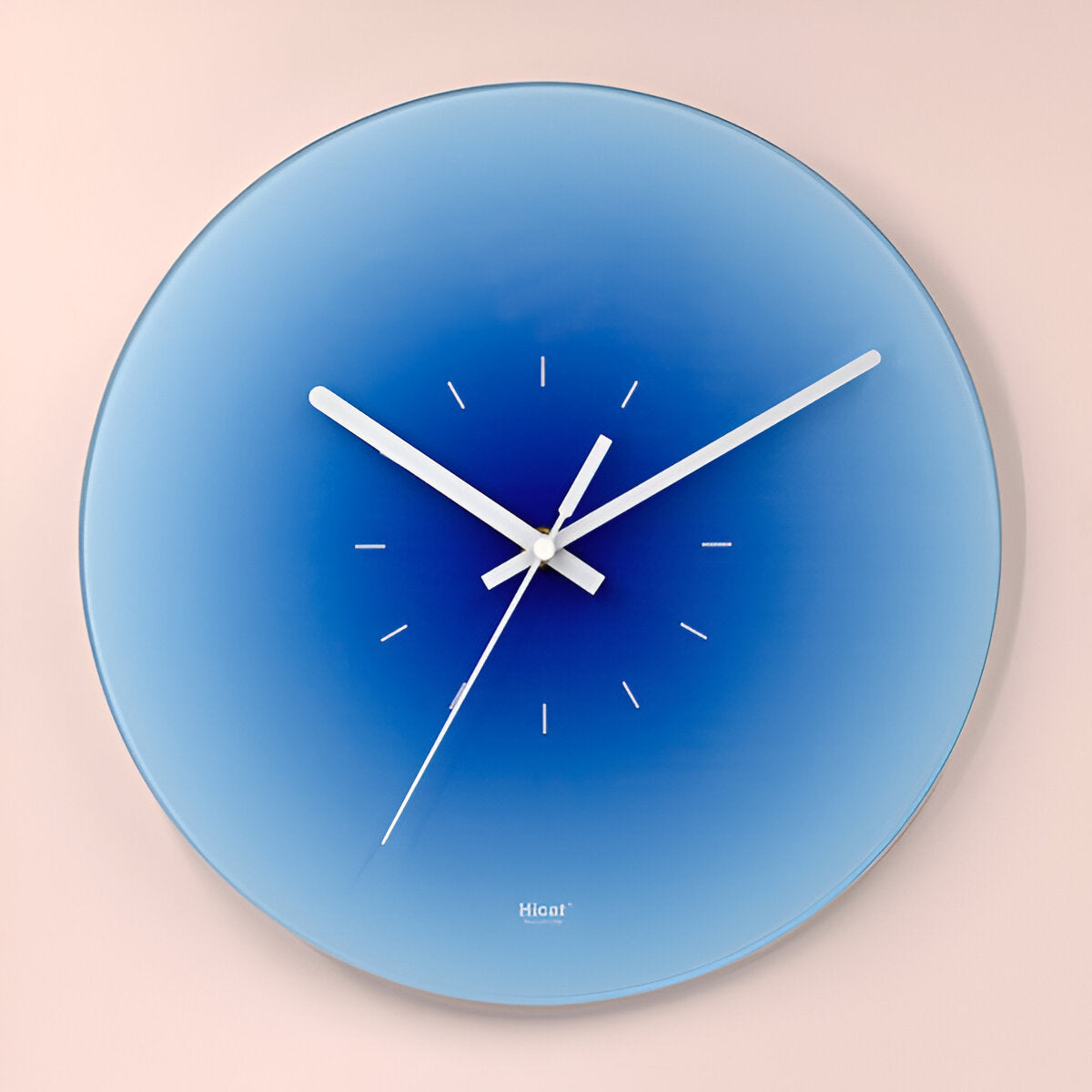 Sunset Glass Wall Clock – Vibrant Silent Non-Ticking Round Clock for Home Decor