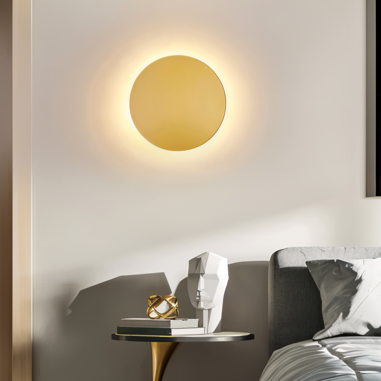FullHalo LED Wall Light – Modern Round Metal Wall Lamp | Minimalist Contemporary Lighting Design