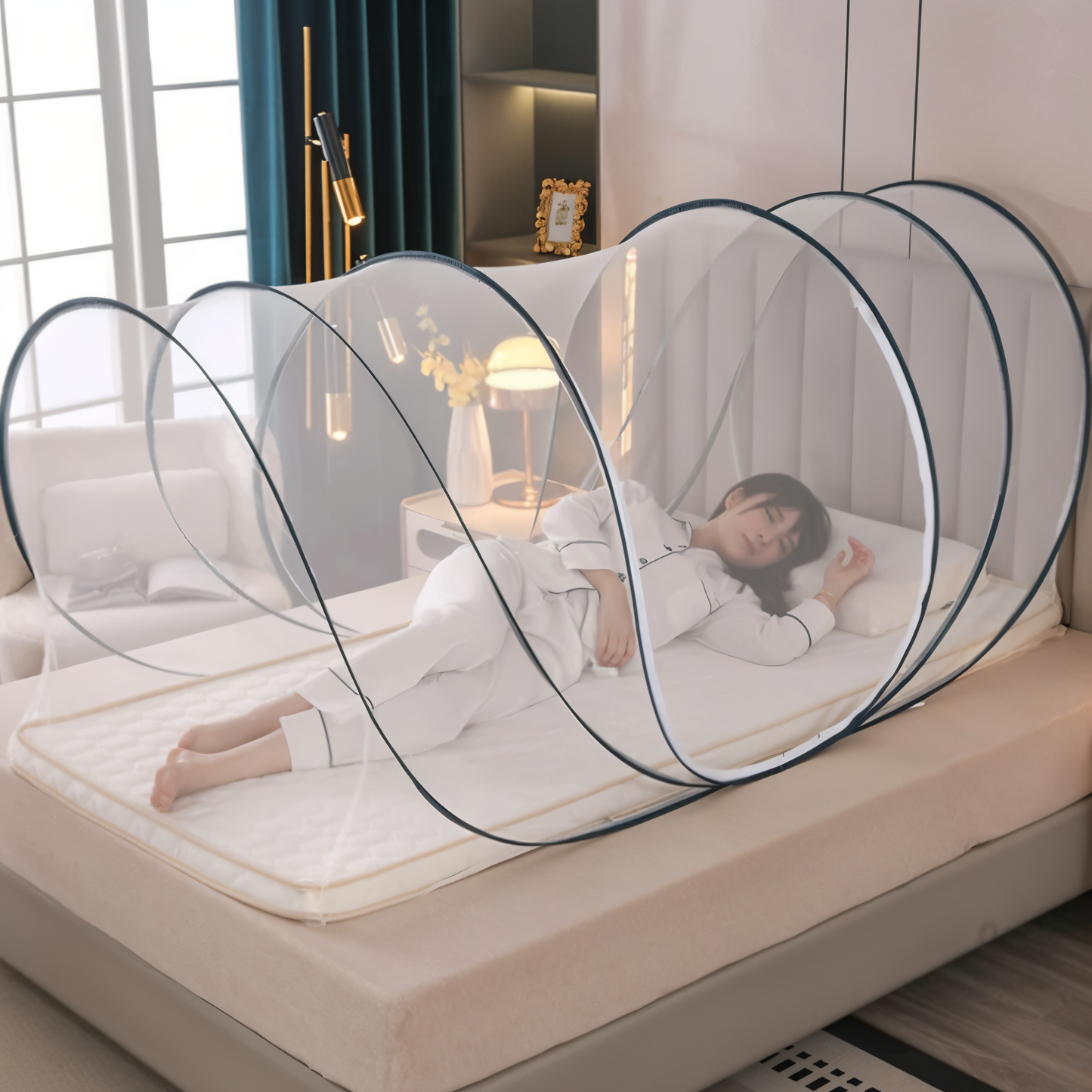 CircleGuard – Foldable Round Mosquito Net in Compact Travel Size