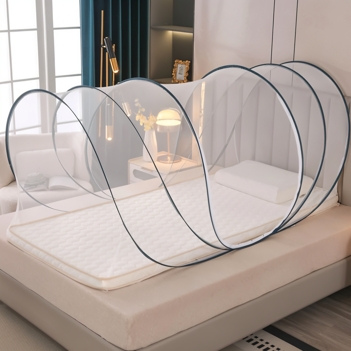 CircleGuard – Foldable Round Mosquito Net in Compact Travel Size