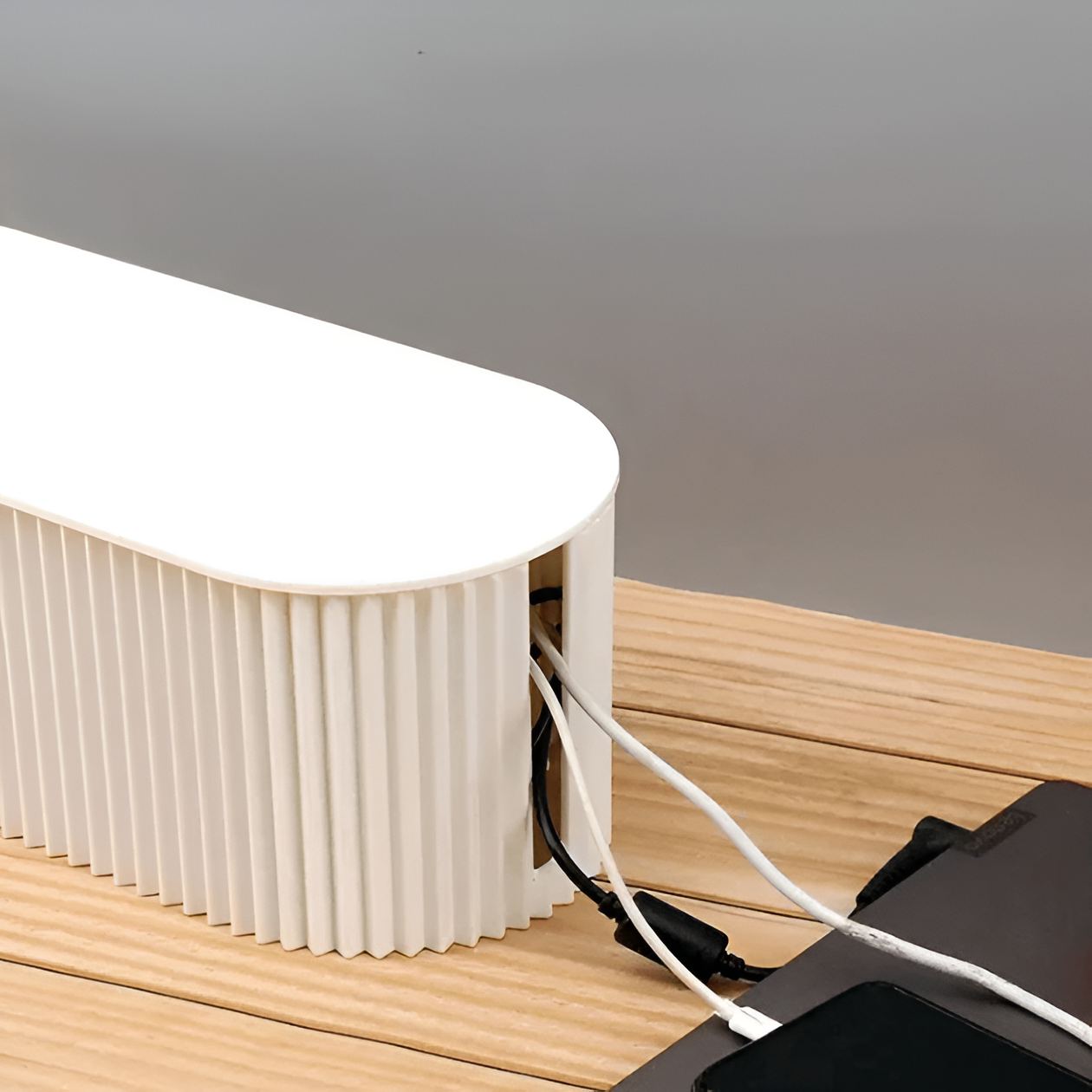 Elegant Cable Organiser Box – Minimalist Cable Storage in Soft Macaron Colours