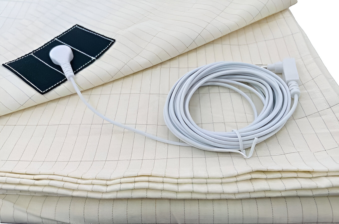 Premium Conductive Grounding Sheet – Fitted Earthing Bed Sheet Single & Double Sizes