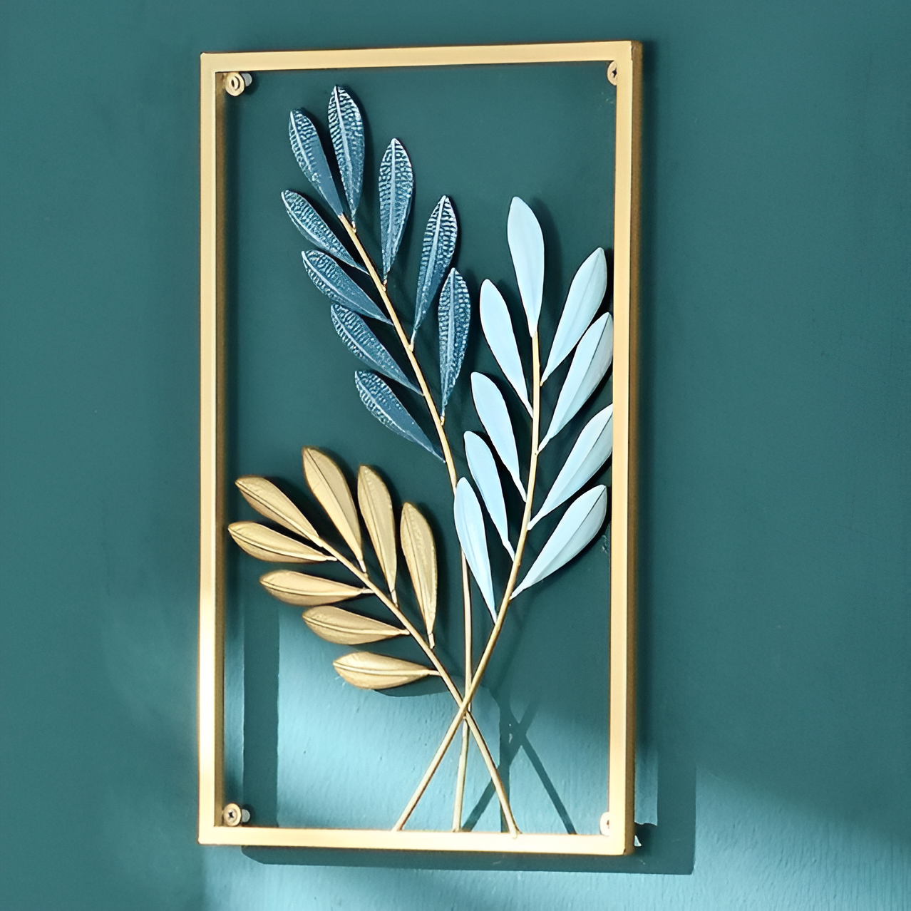 Leafy Luxe – Nordic-Inspired Metal Leaf Wall Art for Modern Interiors