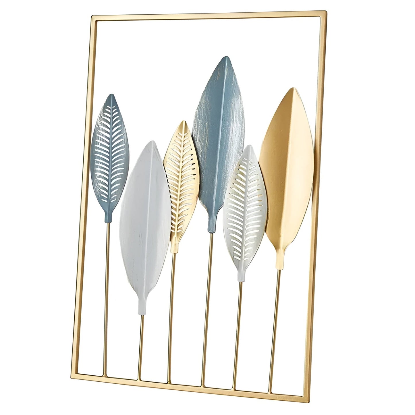 Leafy Luxe – Nordic-Inspired Metal Leaf Wall Art for Modern Interiors