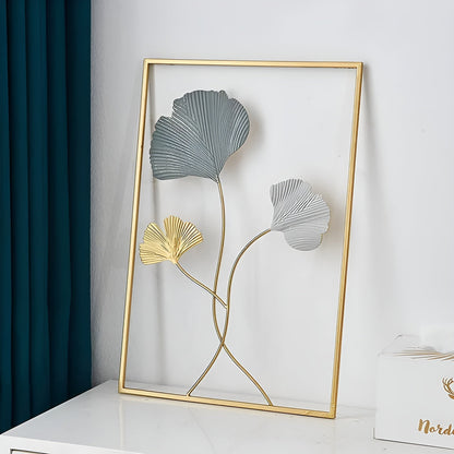 Leafy Luxe – Nordic-Inspired Metal Leaf Wall Art for Modern Interiors
