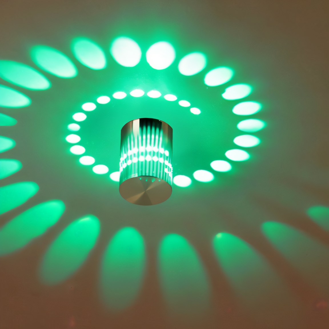 LuminBlast LED Wall Light – Colourful Spiral Cylinder Wall Lamp for Modern Indoor Lighting