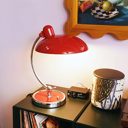 NostaChic | Adjustable Vintage Iron Dome Table Lamp for Desk & Reading Corners