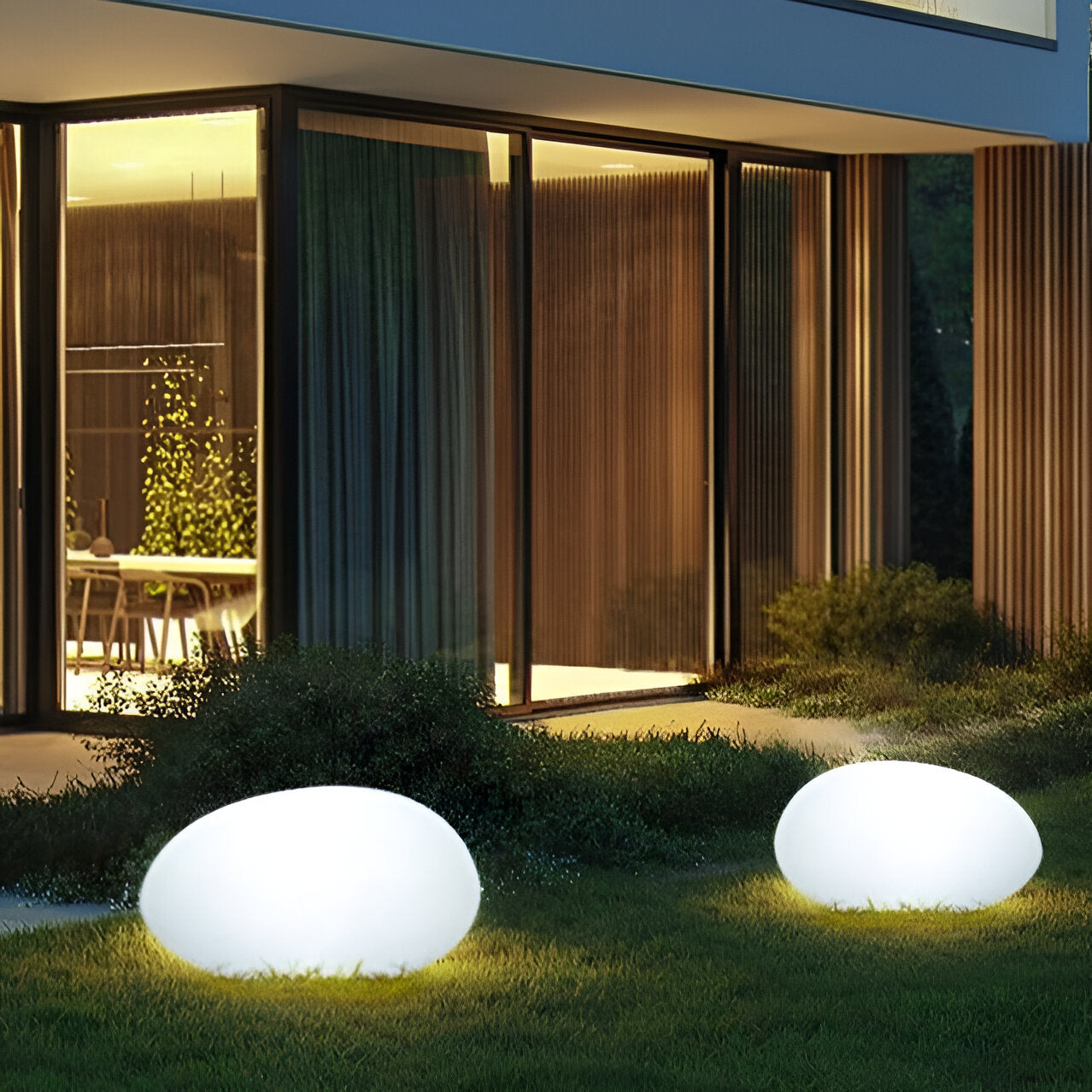 PebbleLED Garden Stone Lights – Solar-Powered Outdoor Lighting with Remote Control | IP65 Waterproof