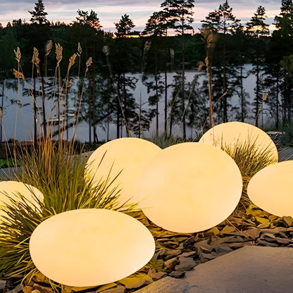 PebbleLED Garden Stone Lights – Solar-Powered Outdoor Lighting with Remote Control | IP65 Waterproof