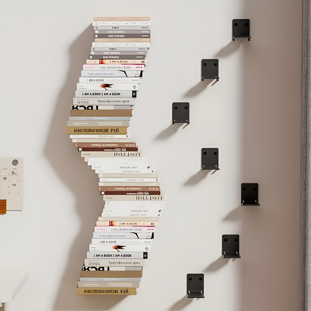 Invisible Floating Bookshelves – Wall-Mounted Book Organisers & Stylish Space-Saving Wall Racks