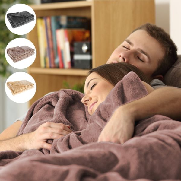 Cordless Electric Heated Blanket – Portable USB Flannel Heated Throw