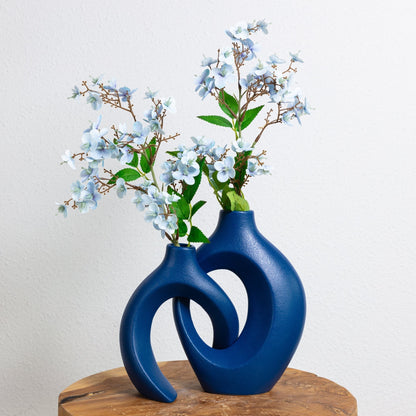 Gleora Intertwined Ceramic Flower Vase – Elegant Decorative Centrepiece for Modern & Classic Interiors