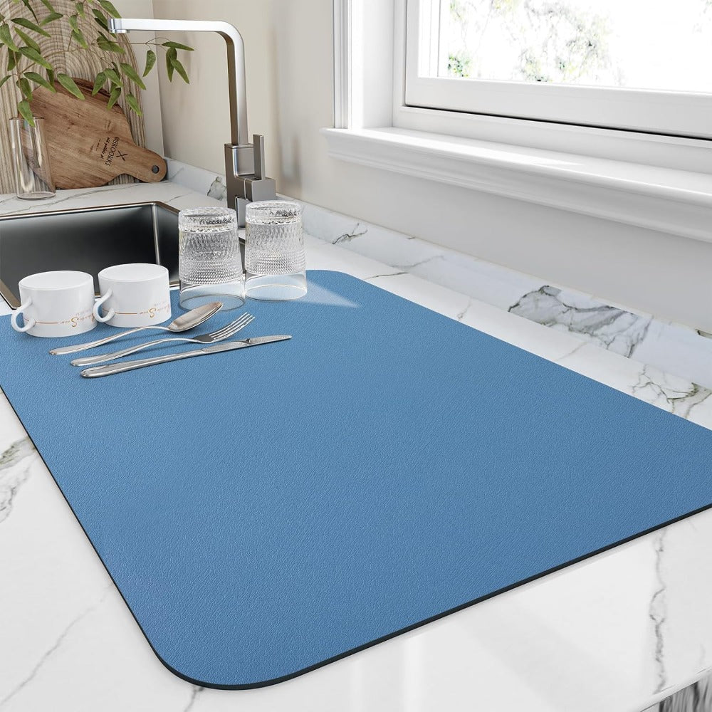 Quick-Dry Kitchen Draining Mat – Ultra Absorbent & Hygienic Diatomite Dish Mat