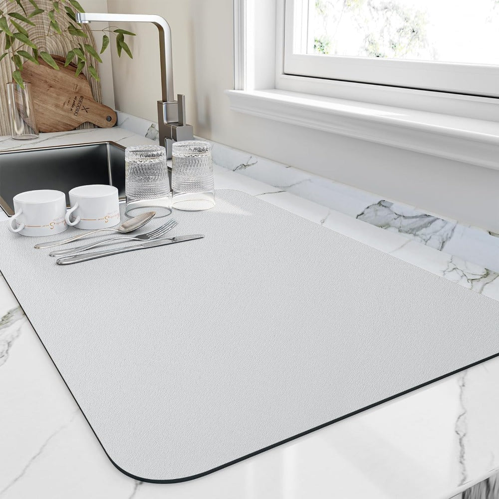 Quick-Dry Kitchen Draining Mat – Ultra Absorbent & Hygienic Diatomite Dish Mat