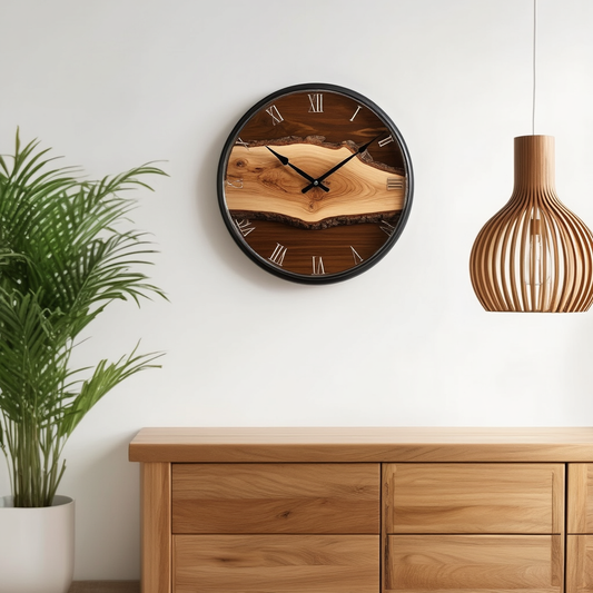 LucidHour – Transparent Wall Clock with Modern Minimalist Design