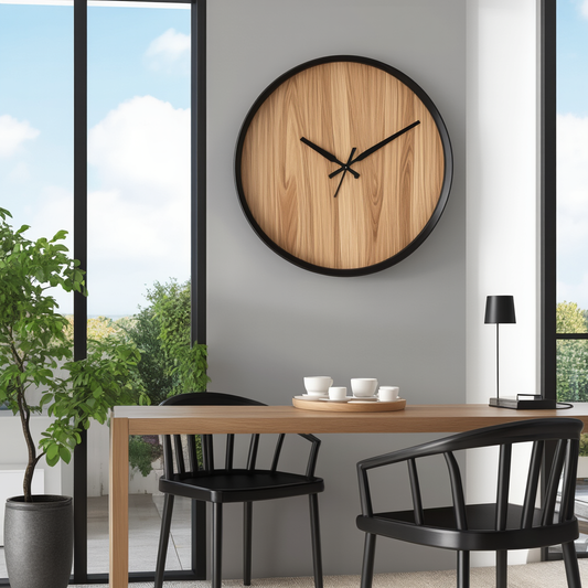LucidHour – Transparent Wall Clock with Modern Minimalist Design