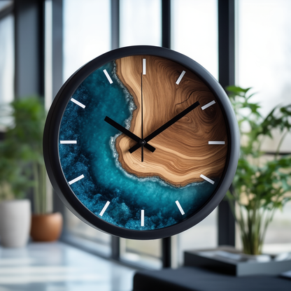 LucidHour – Transparent Wall Clock with Modern Minimalist Design