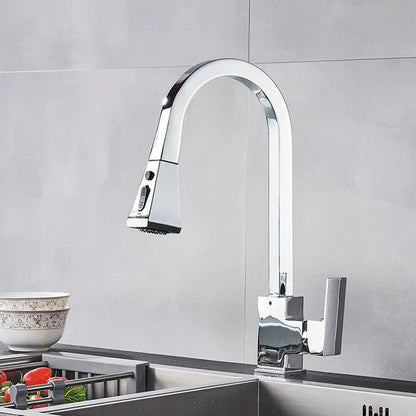 Modern Pull-Out Kitchen Tap – Stylish & Flexible Stainless Steel Mixer Faucet